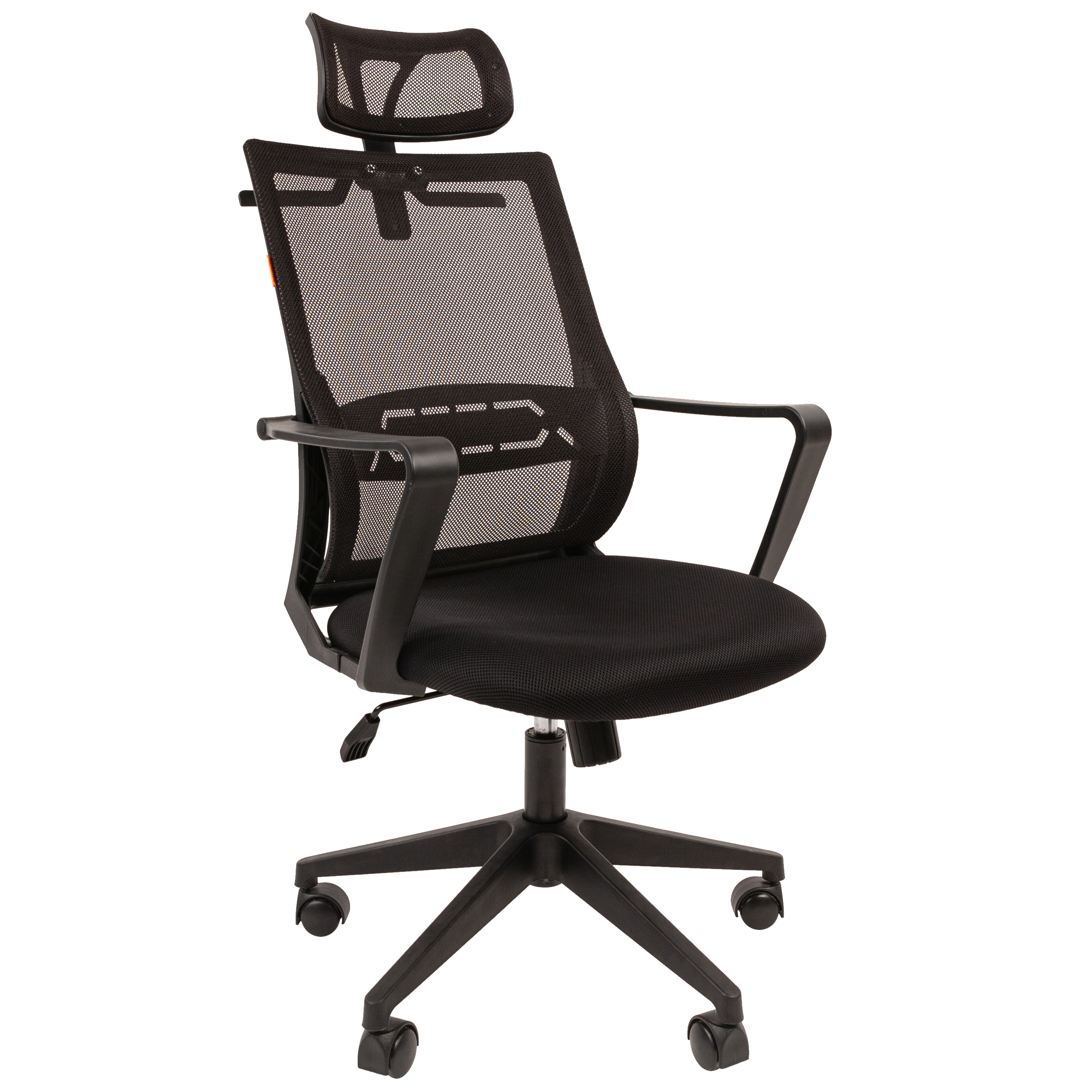 Кресло офисное CHAIRMAN 545, ткань/сетка, черный