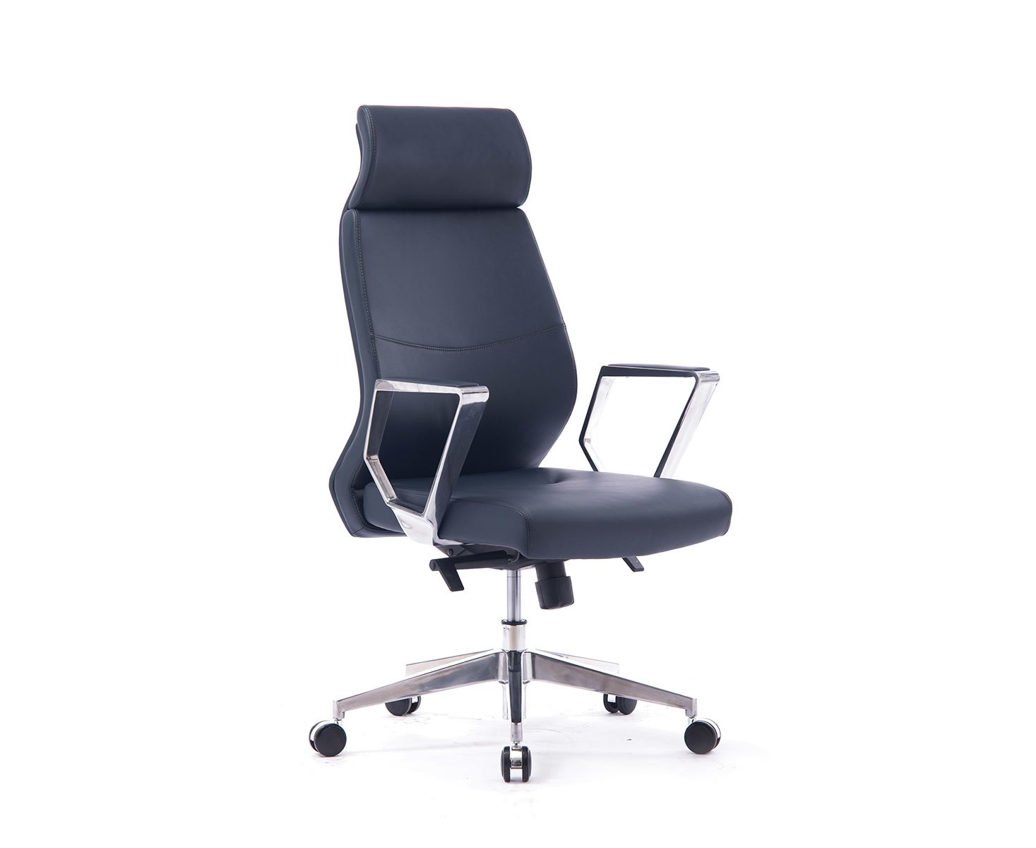 Кресло офисное / Индиго / темно-синяя экокожа